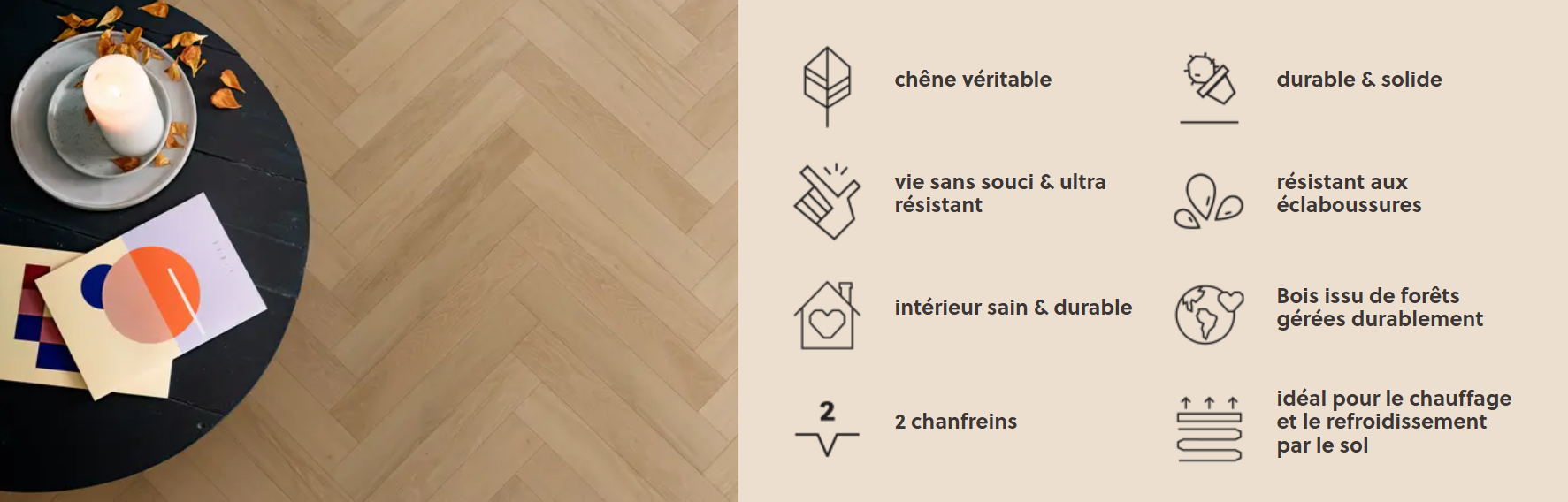 Parquet contrecollé caractéristiques parqwood